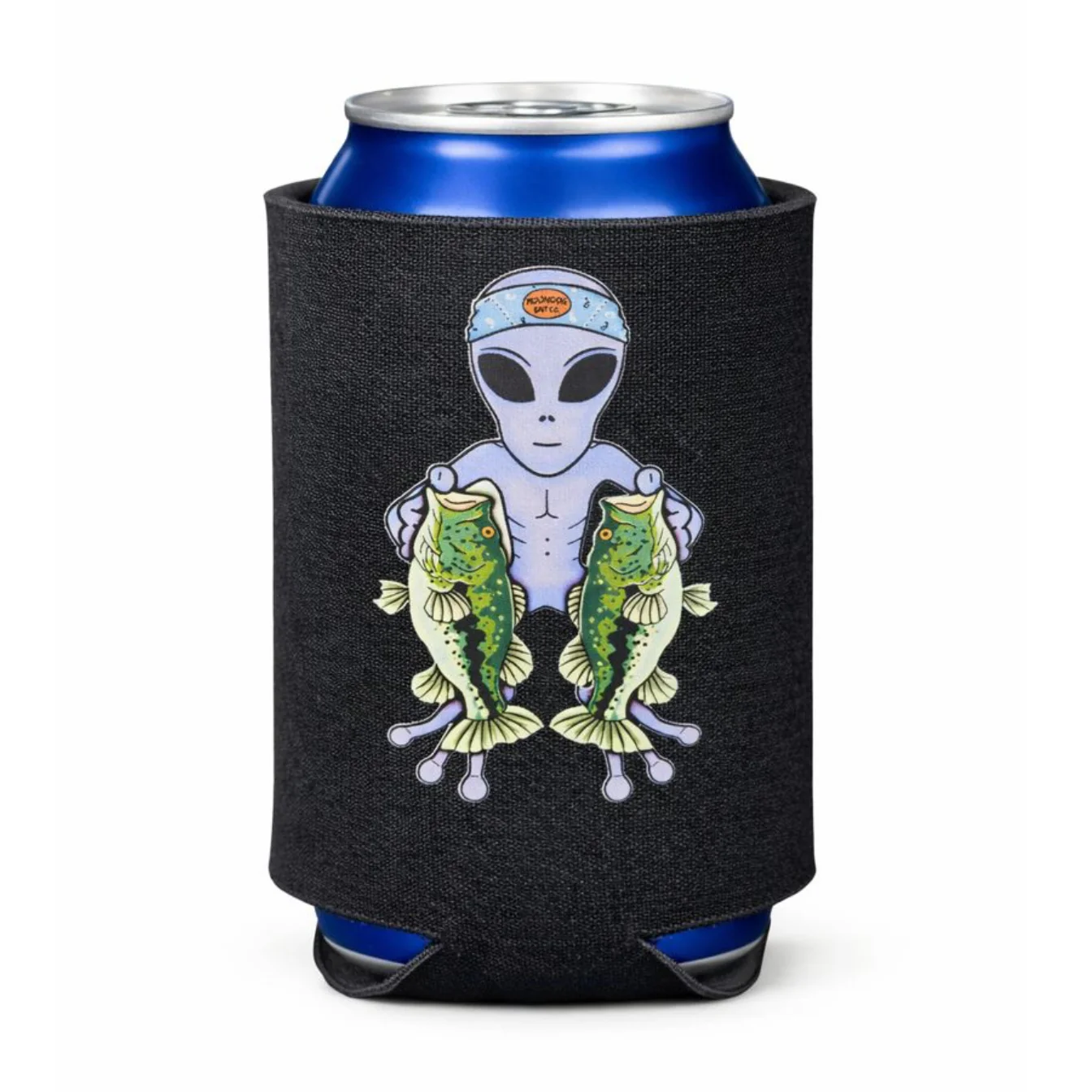 Alien Bass Drink Koozie - Black