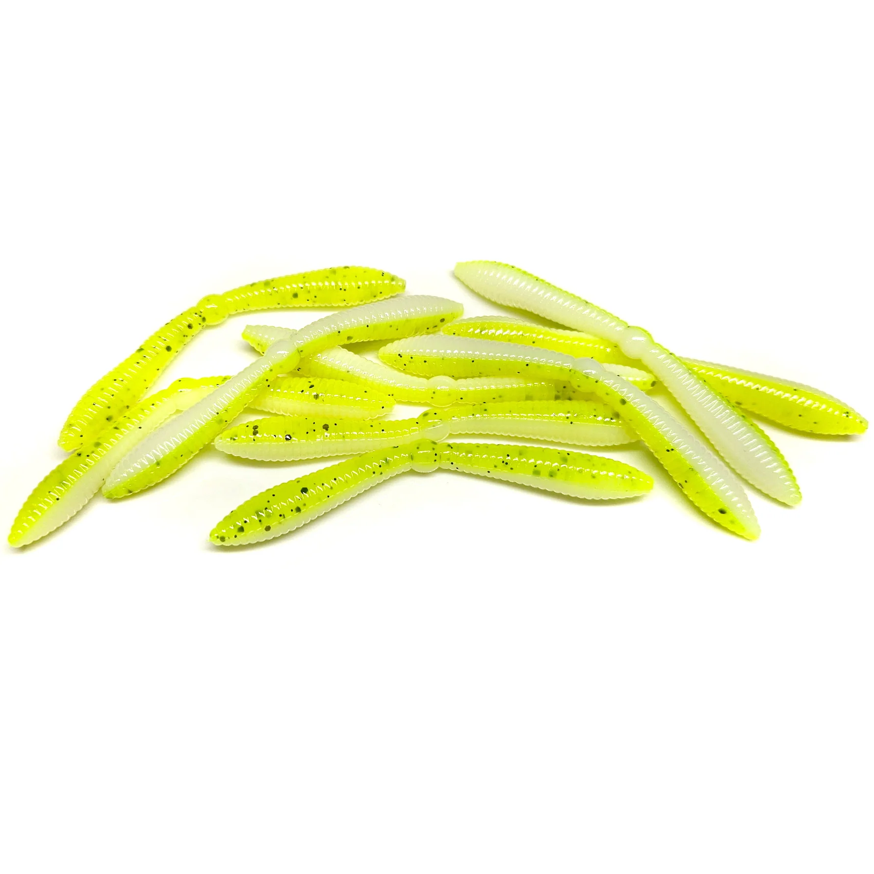 Chartreuse/White - Wacko Worm